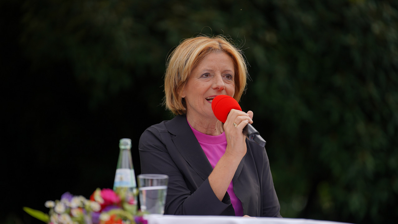 Pressefest der Ministerpräsidentin.