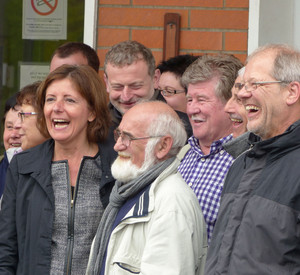 Ministerpräsidentin Malu Dreyer mit einer Besuchergruppe in Wissembourg; Bild: Mauerer/ Staatskanzlei RLP
