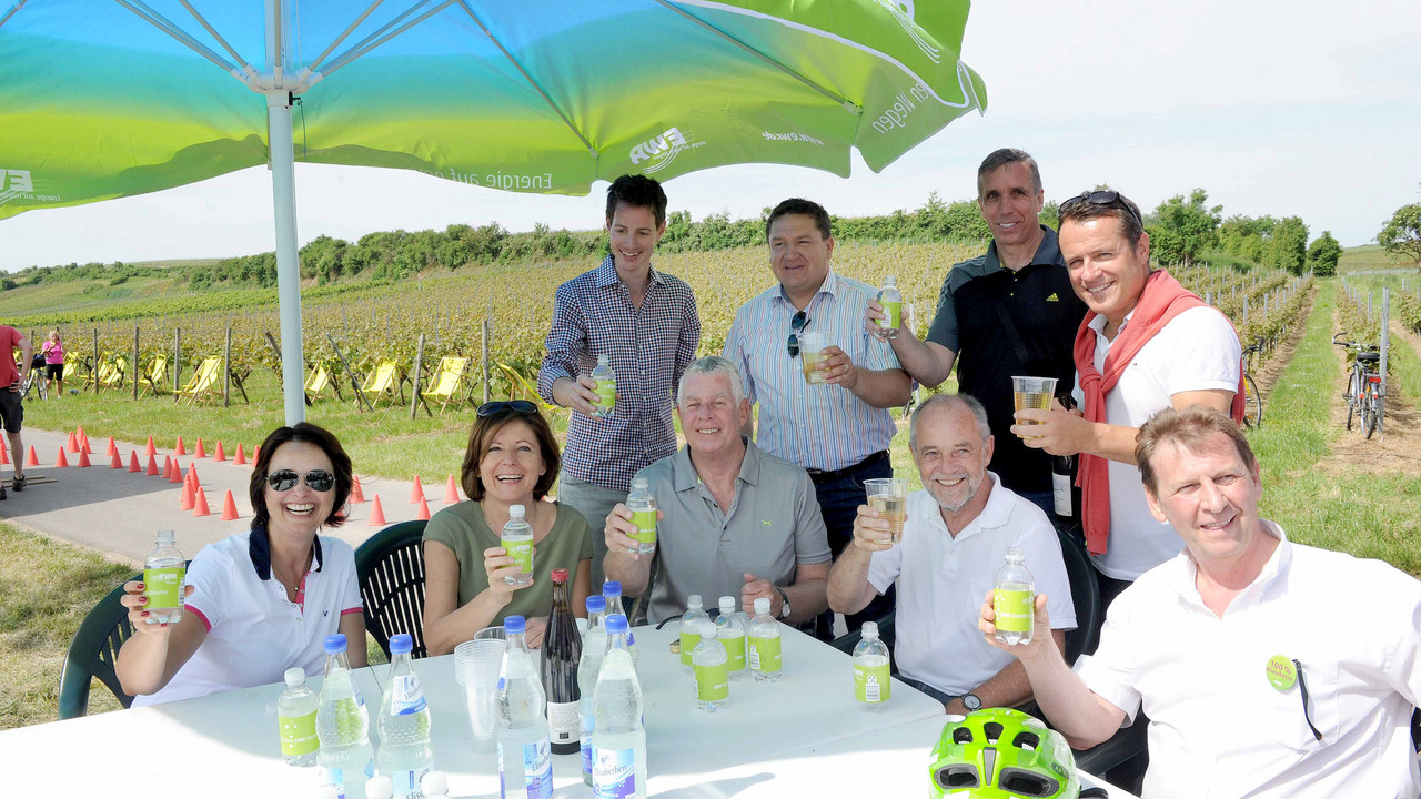 Eine Rast beim RheinRadeln