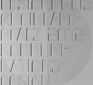 Logo „Designpreis Rheinland-Pfalz 2012"; Quelle: www.descom.de