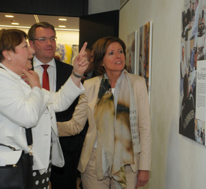 Ausstellungseröffnung in Ludwigshafen.