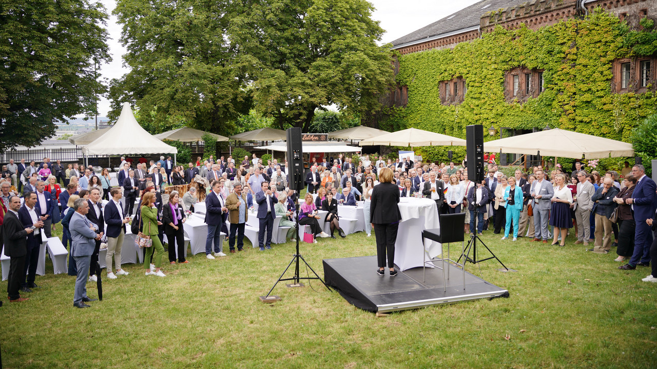 Pressefest der Ministerpräsidentin.