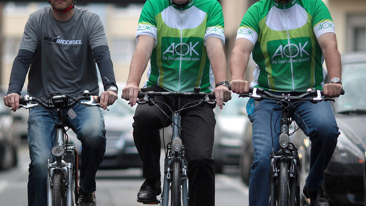Aktion "Mit dem Rad zur Arbeit"; Bild: dpa