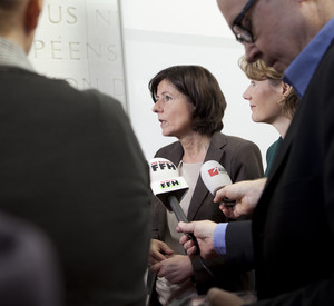 Dreyer und Lemke bei der Pressekonferenz; Bild: Martina Pipprich