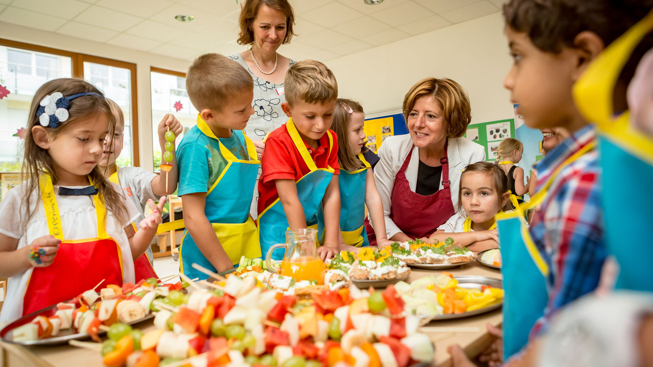 Ministerpräsidentin Malu Dreyer zu Gast bei der AWO-Kita Zauberstein in Osthofen