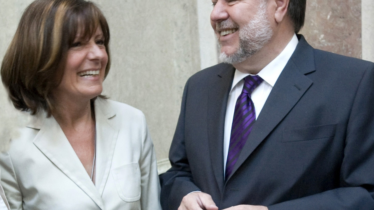 Ministerpräsident Beck und Arbeitsministerin Dreyer