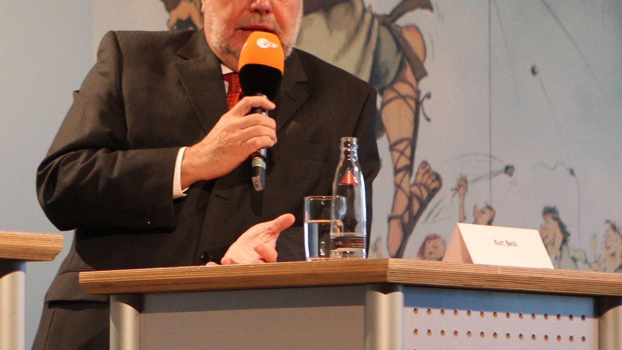 Kurt Beck beim MainzerMedienDisput; Bild: mmd