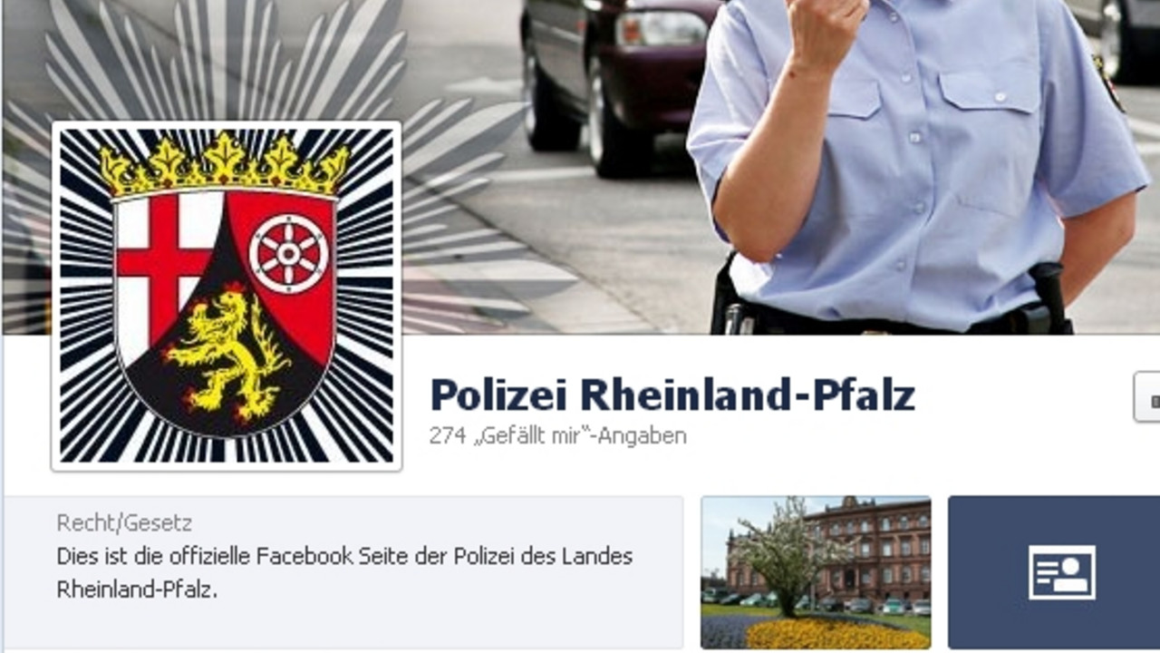 Ausschnitt der RLP-Polizei-Facebook-Seite.