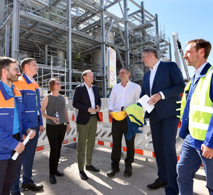 Besuch des Ministerpräsidenten bei BASF SE in Ludwigshafen.