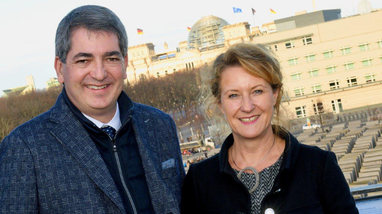 Europa-Bevollmächtigte Heike Raab und  Jean Rottner, Präsident der Région GrandEst
