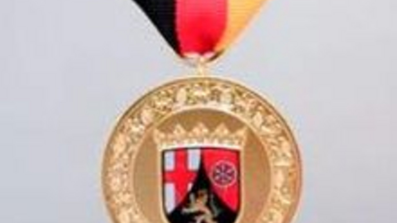 Die Verdienstmedaille des Landes Rheinland-Pfalz; Bild: rlp-Archiv