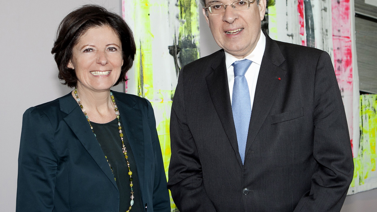 Ministerpräsidentin Dreyer mit dem französischen Botschafter Gourdault-Montagne. Bild: Martina Pipprich © Staatskanzlei rlp