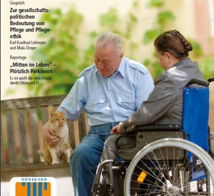 Titel des Magazins: Menschen pflegen