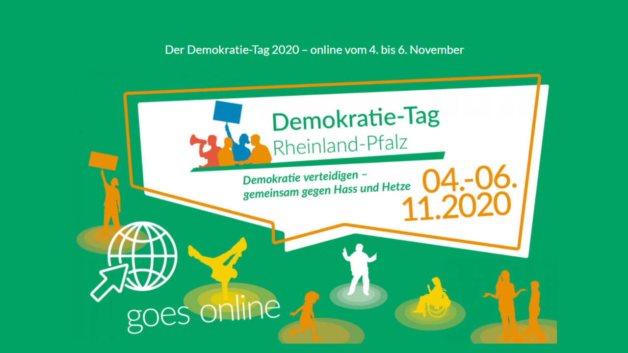 Veranstaltungsplakat Demokratie-Tag RLP