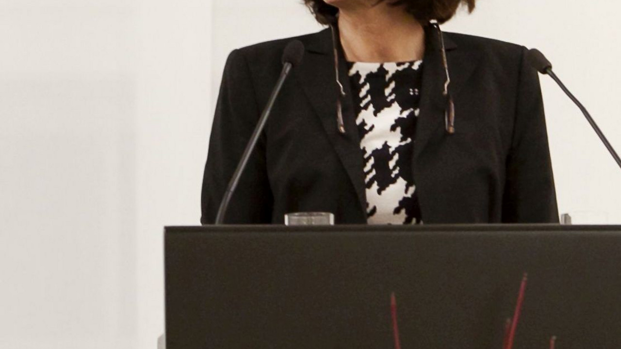 Jacqueline Kraege redet bei den Feierlichkeiten zum polnischen Unabhängigkeitstag; Bild: Pipprich / © Staatskanzlei