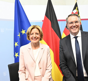 Ministerpräsidentin Malu Dreyer und Alexander Schweitzer