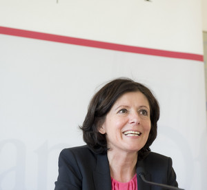 Ministerpräsidentin Malu Dreyer bei der Pressekonferenz;