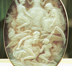 Großkamee im Deutschen Edelsteinmuseum in Idar-Oberstein; Bild: dpa-Archiv