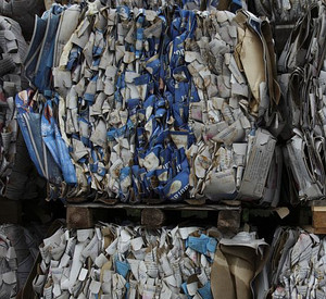 Recyclingpapier; Bild: dpa (2009)