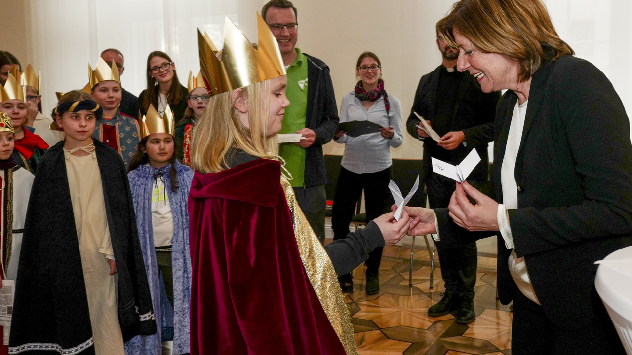 Sternsinger in der Staatskanzlei