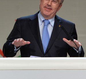 Neuer IOC-Präsident Thomas Bach in Buonos Aires; Bild: dpa