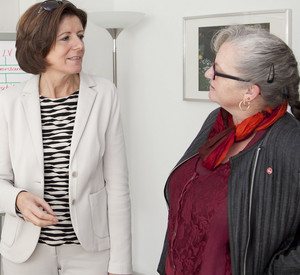 Ministerpräsidentin Malu Dreyer bei einem Treffen mit dem Landesvorstand des Landesverbandes Alleinerziehender Mütter und Väter Rheinland-Pfalz; Bilder: Pipprich / © Staatskanzlei RLP