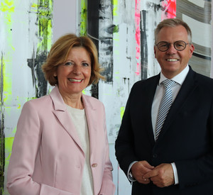 Ministerpräsidentin Malu Dreyer und LVU-Präsident Johannes Heger 