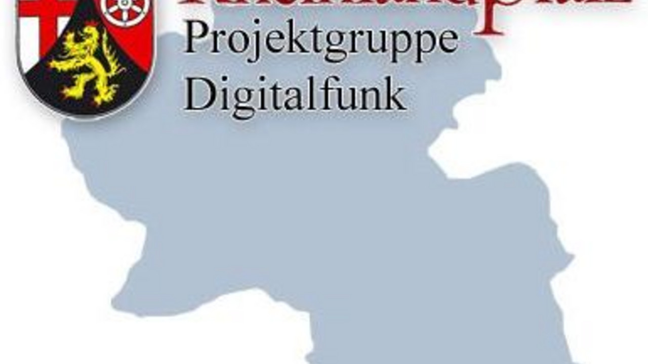 Logo der Projektgruppe Digitalfunkt Rheinland-Pfalz
