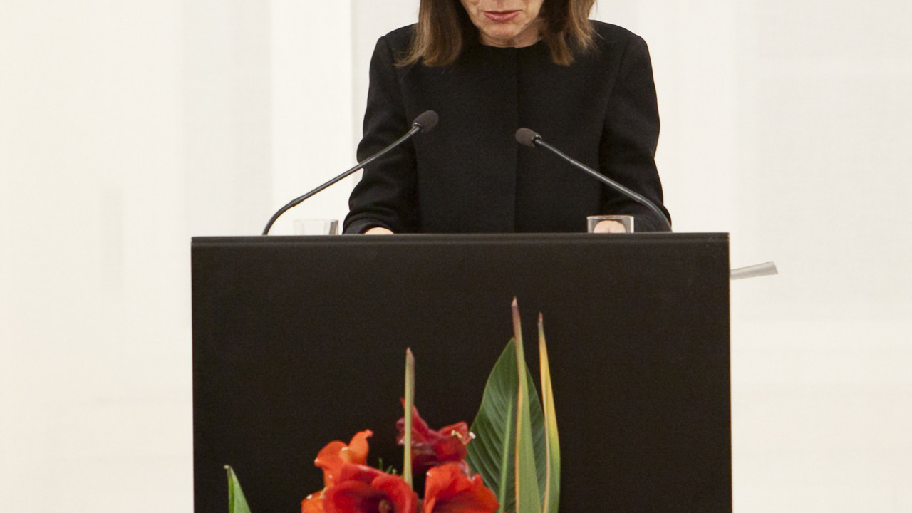 Die Autorin Ursula Krechel hielt einen Vortrag; Bild: Pipprich / © Staatskanzlei