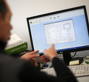 Computerbildschirm bei Registrierung (Symbolbild)