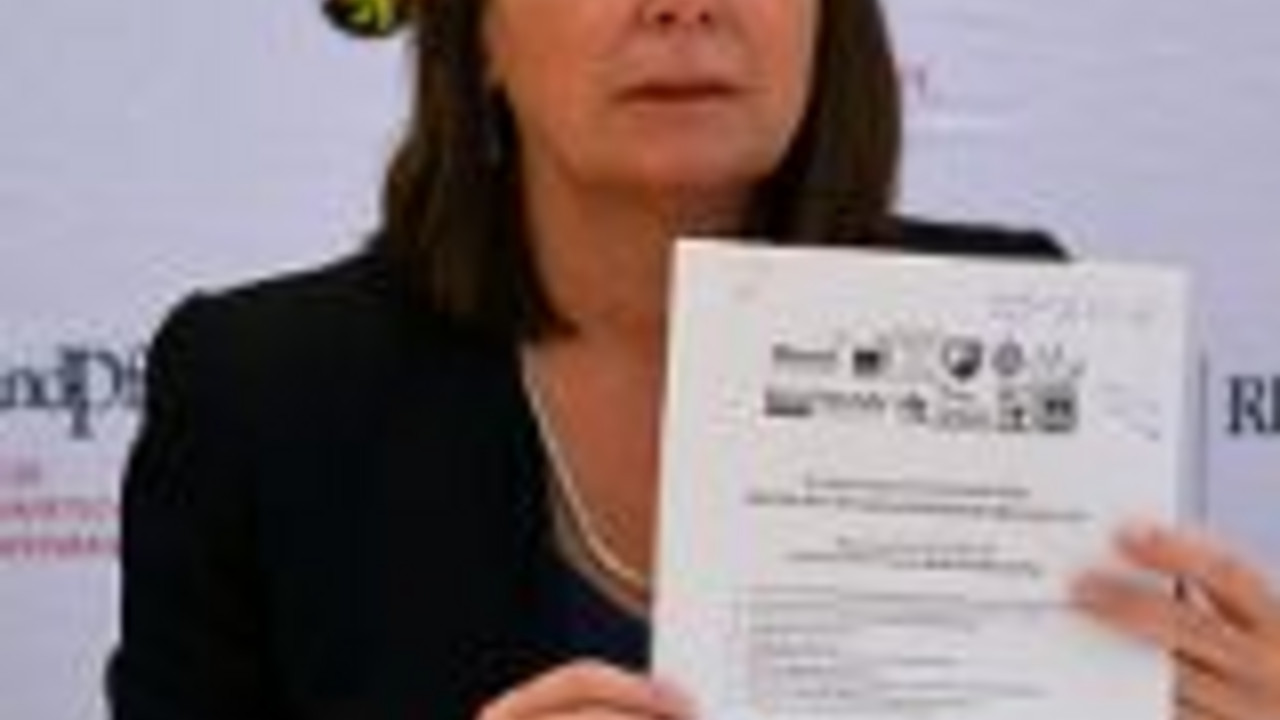 Umweltministerpräsidentin Ulrike Höfken bei einer PK zum Nationalpark; Bild: Umweltministerium