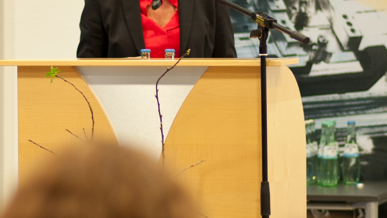 Ministerpräsidentin Malu Dreyer bei der ZIRP- Veranstaltung in Kaiserslautern; Bild: Marco Piecuch / ©ZIRP