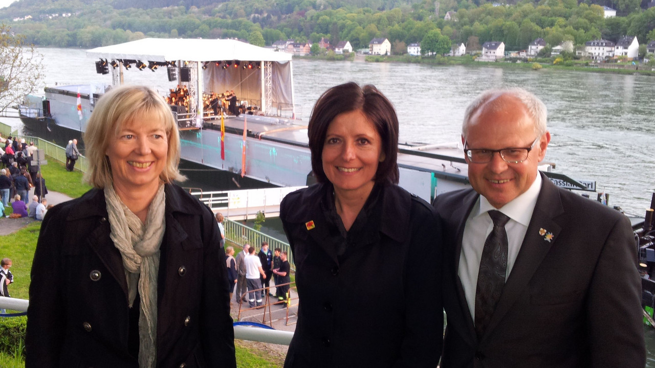 Ministerpräsidentin Malu Dreyer und Kultusministerin Doris Ahnen bei der Eröffnung des diesjährigen Kultursommers; Bild: Staatskanzlei