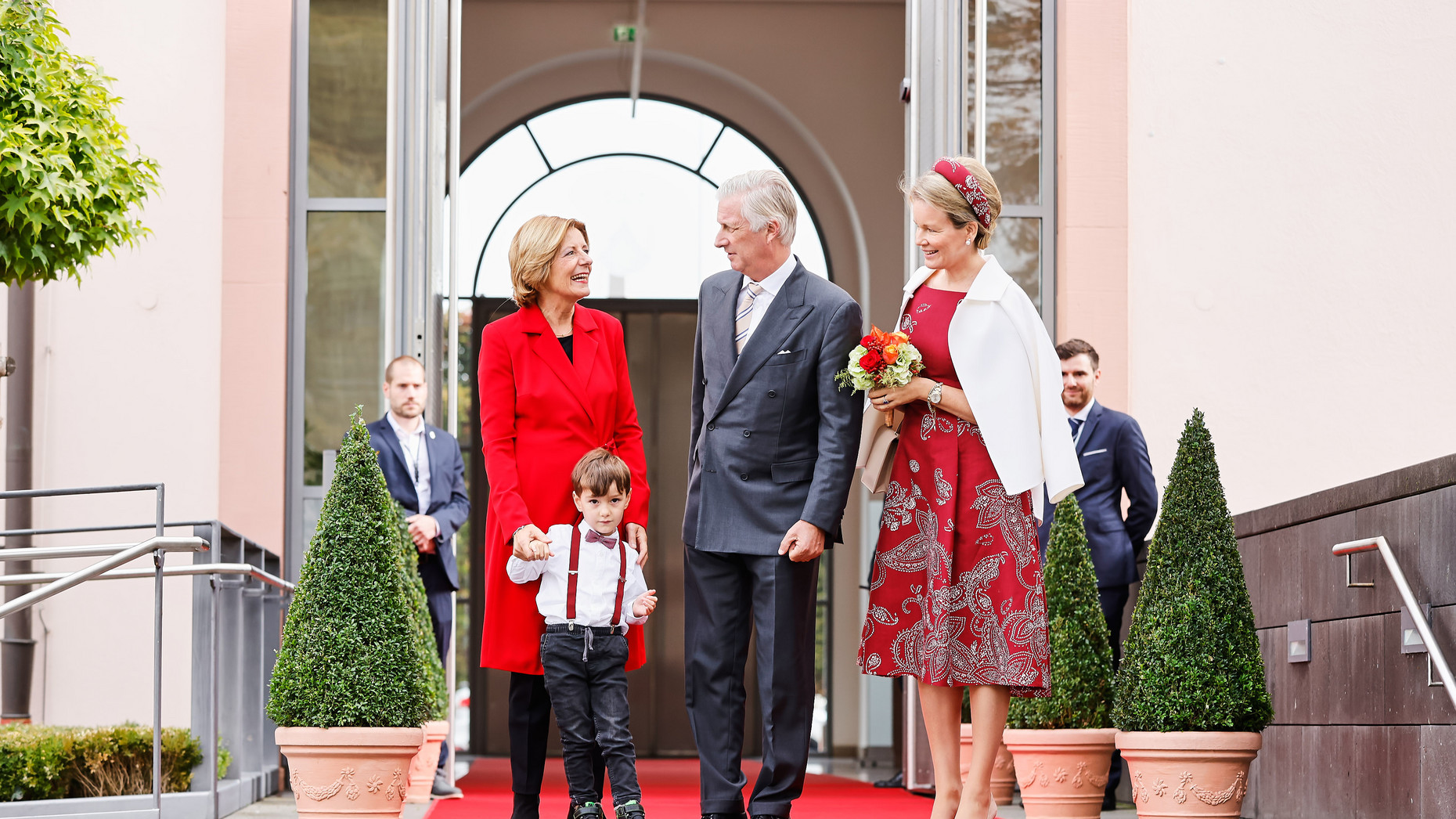 Das niederländische Königspaar zu Besuch bei Ministerpräsidentin Malu Dreyer in der Staatskanzlei.