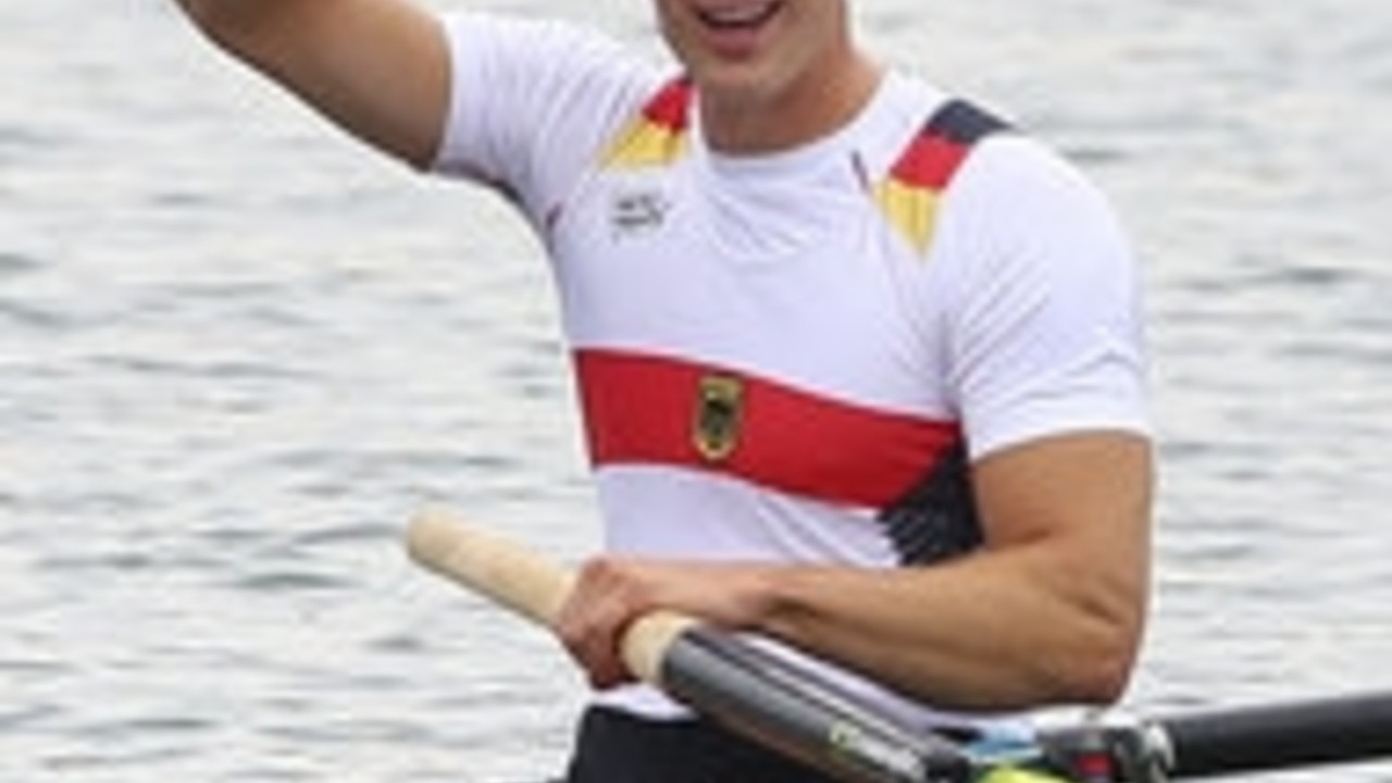 Richard Schmidt im Olympia-Achter in London; Bild: dpa