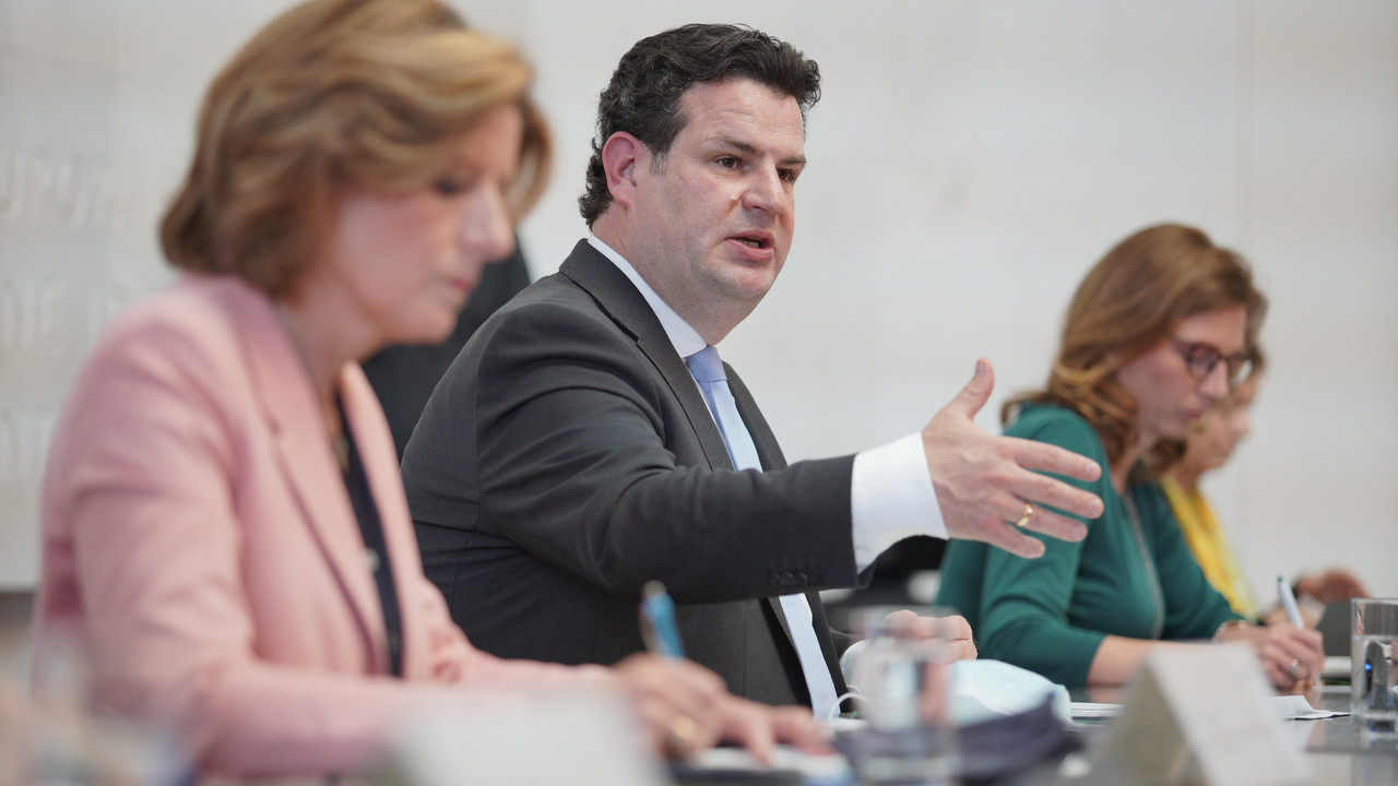 Pressekonferenz mit Bundesarbeitsminister Hubertus Heil
