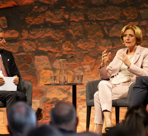 Links:  Publizist, Rechtsanwalt und Philosoph Michel Friedman. Rechts: Ministerpräsidentin Malu Dreyer