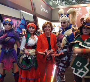 Ministerpräsidentin Malu Dreyer bei der Gamescom