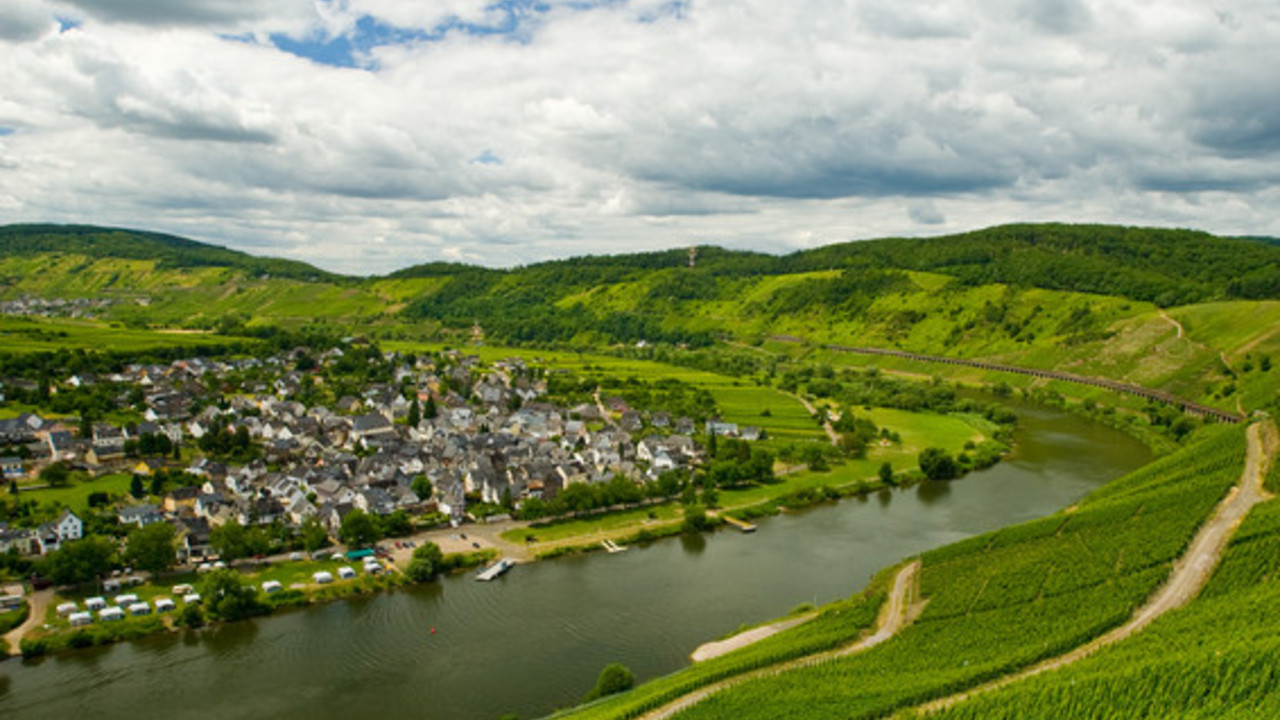 Moseltal mit Blick auf Pünderich; Bild: rlp Tourismus
