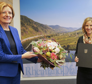 Ministerpräsidentin Malu Dreyer ernennt Katrin Eder zur neuen Klimaschutzministerin