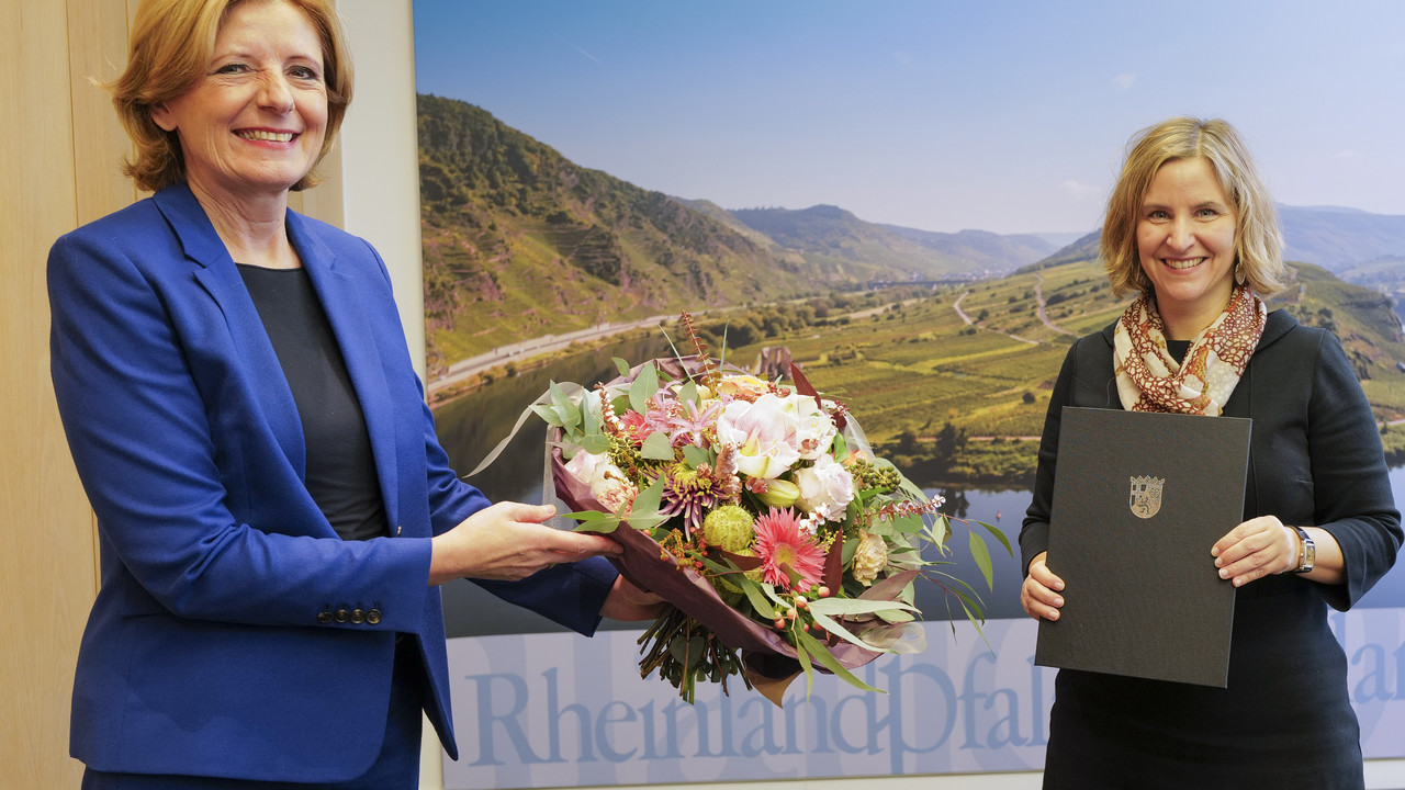 Ministerpräsidentin Malu Dreyer ernennt Katrin Eder zur neuen Klimaschutzministerin