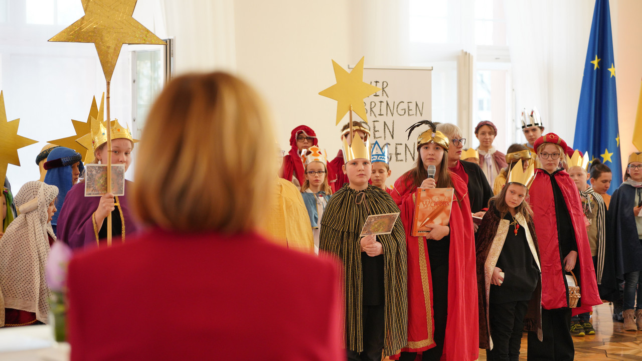 Empfang der Sternsinger