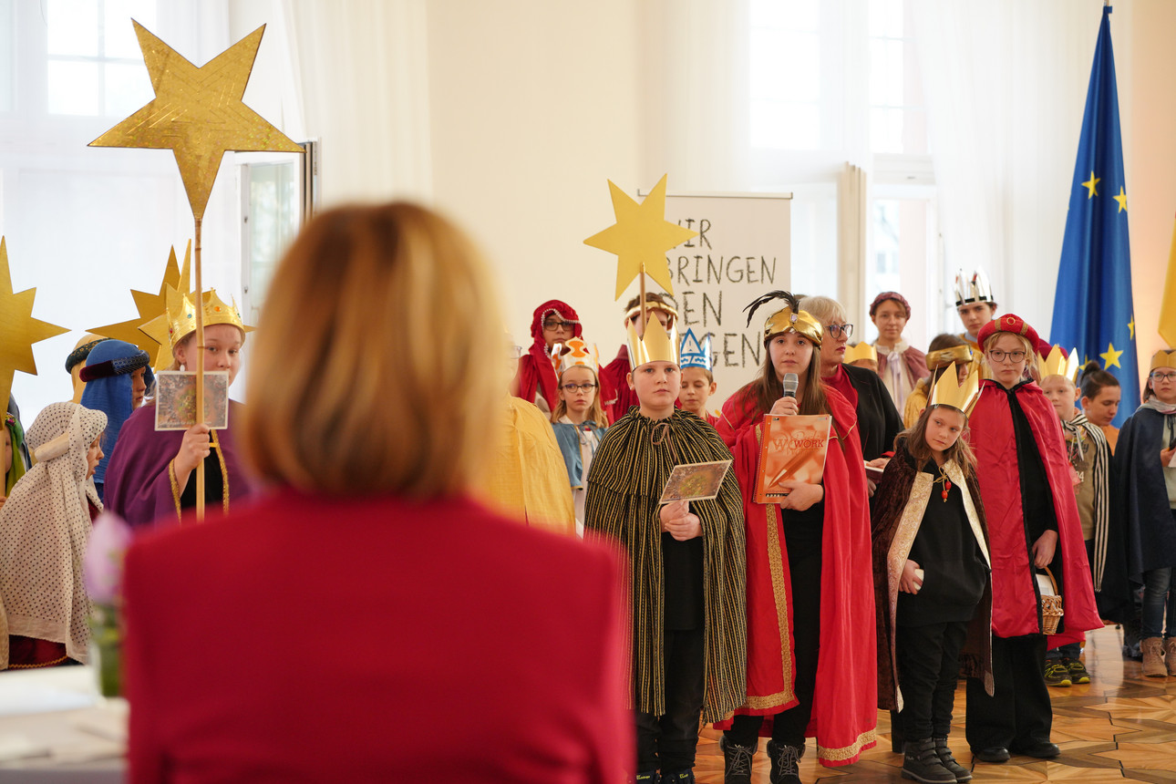 Empfang der Sternsinger