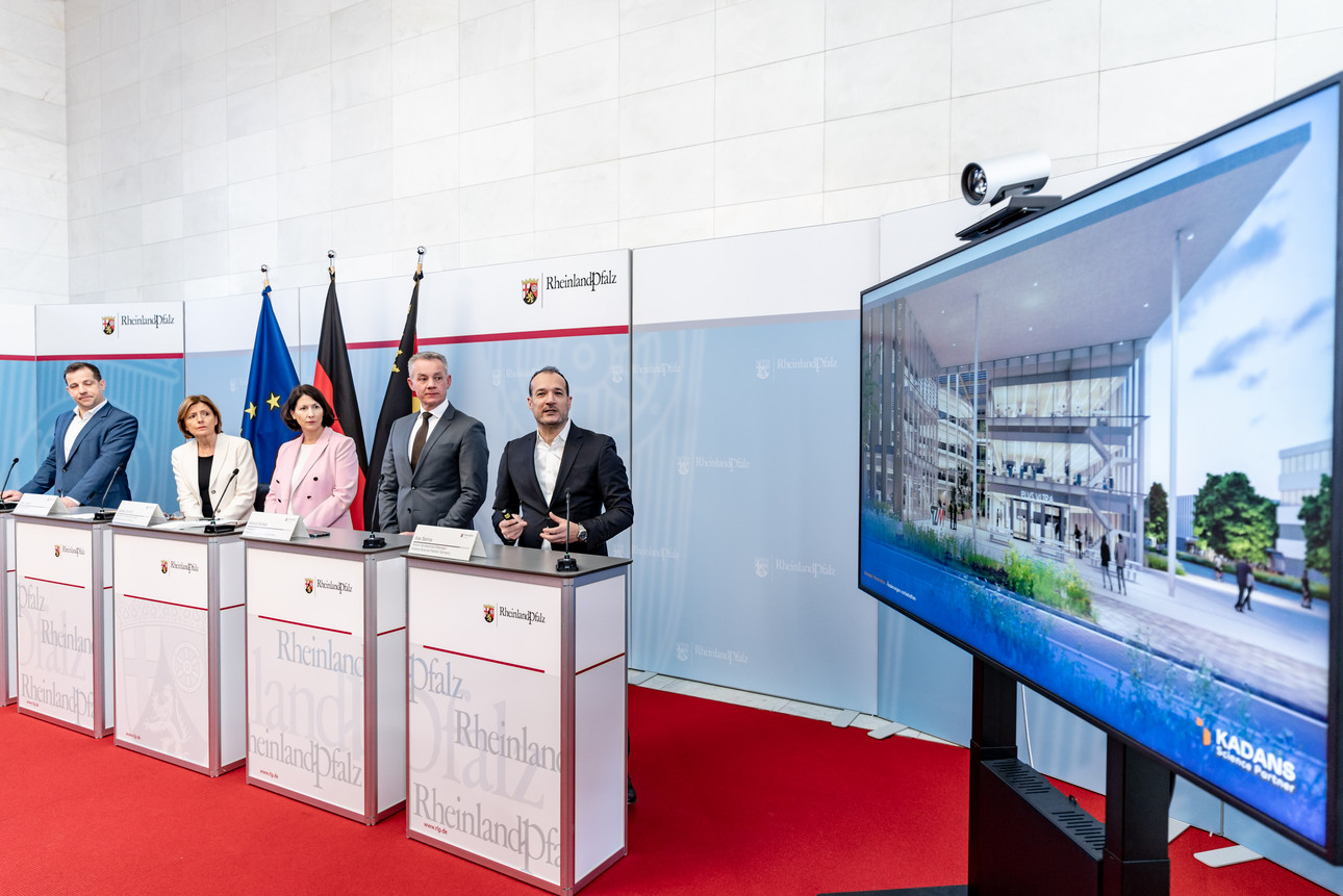 Während der Pressekonferenz wurde eine mögliche Illustration des Neubaus gezeigt.