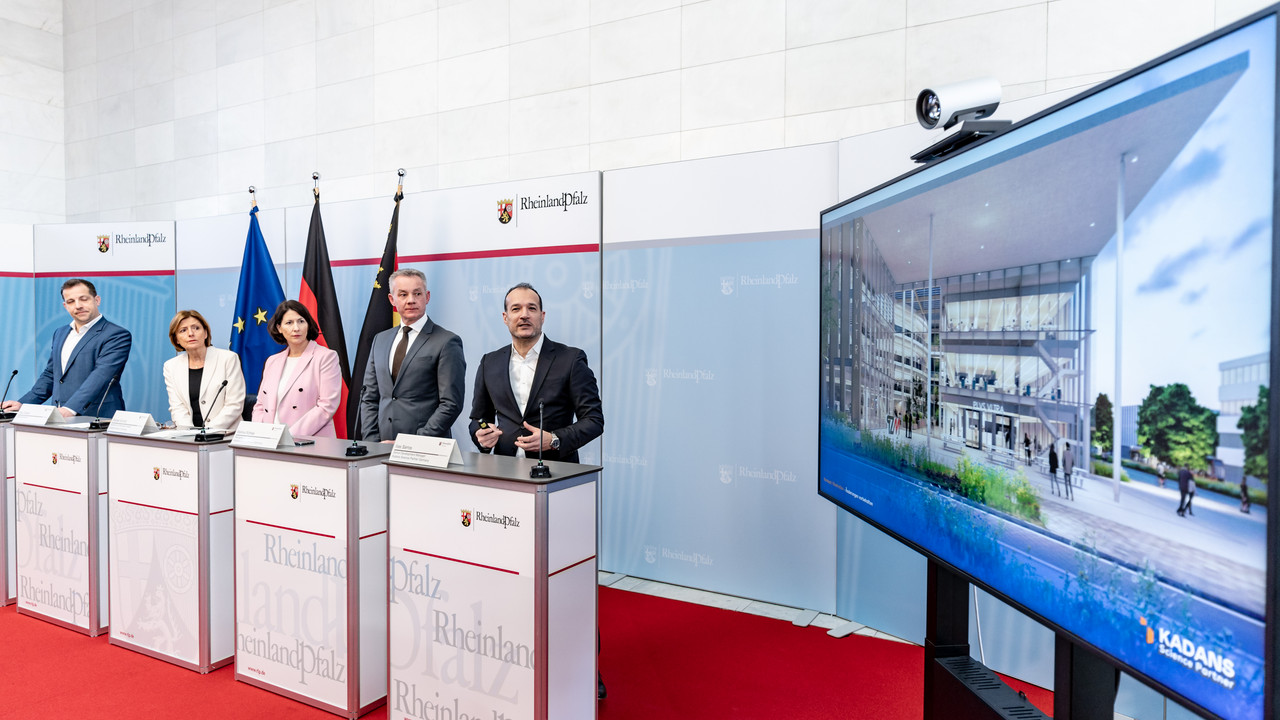 Während der Pressekonferenz wurde eine mögliche Illustration des Neubaus gezeigt.