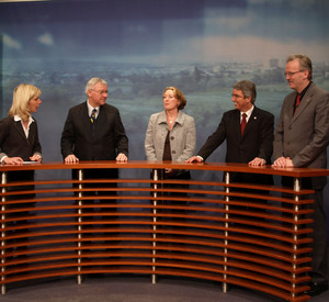 Staatssekretäre bei TV Mittelrhein; Bild: Stk