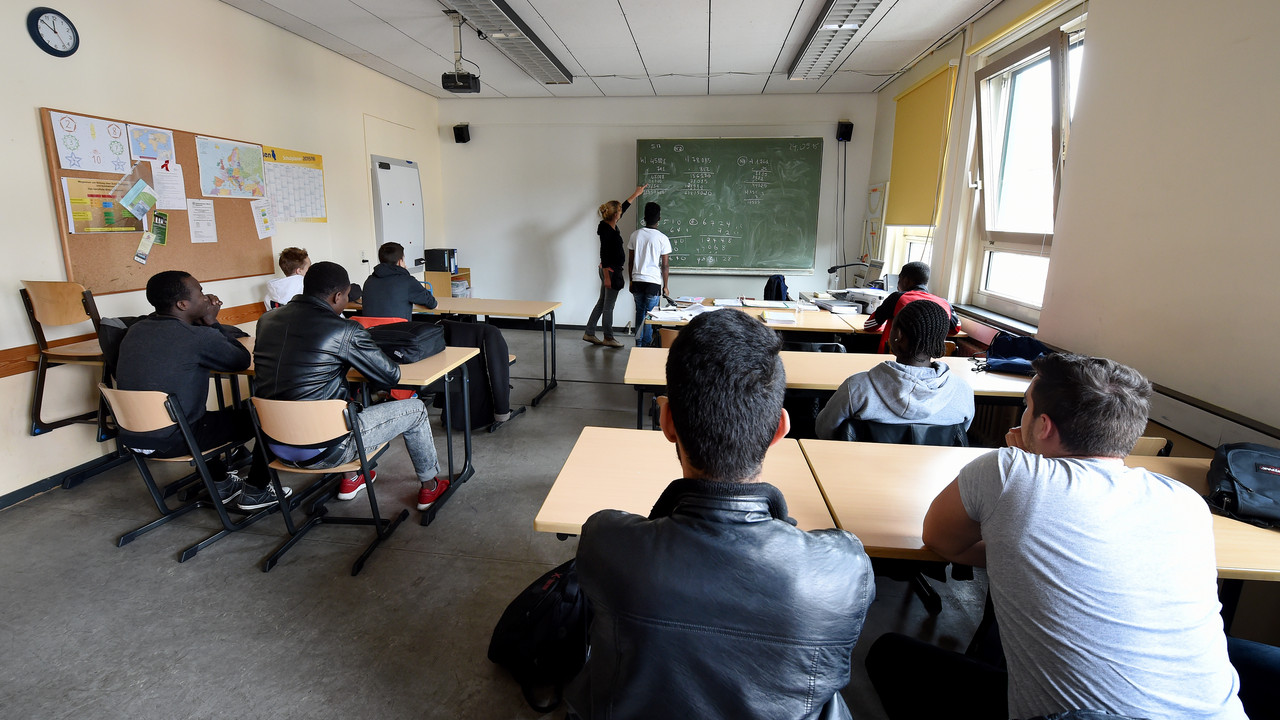 Schüler in einer Berufsschule