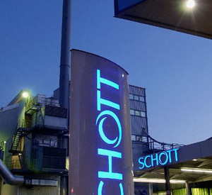 Außenaufnahme der Schott AG; Bild: dpa