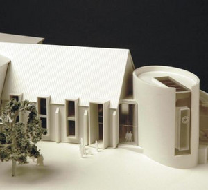 Modell der neuen Synagoge; Bild: dpa