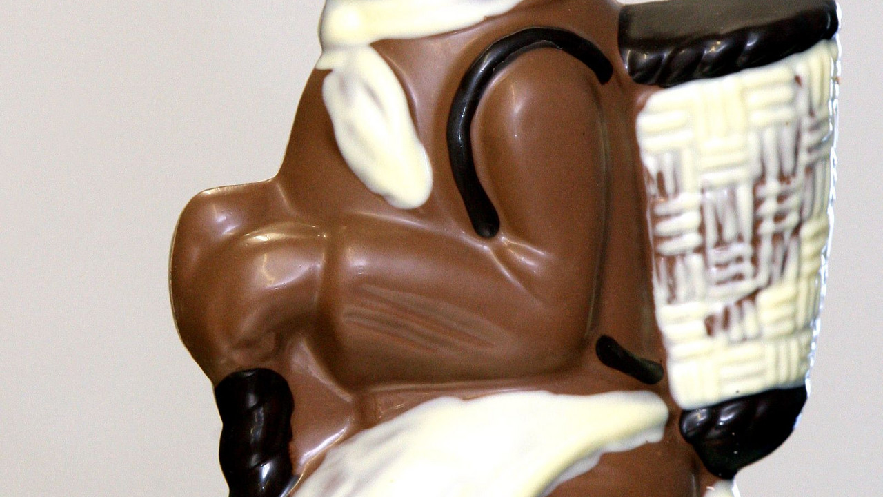 Schokoladenosterhase; Bild: dpa